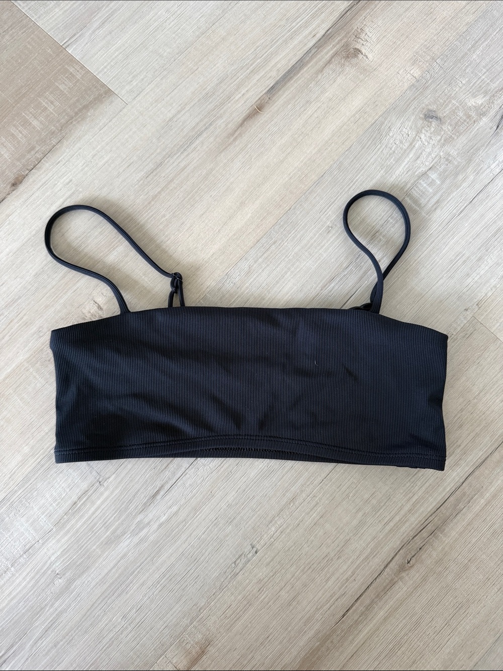 Chika top in black rib